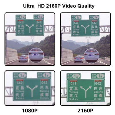 4K Dash Cam Car DVR Support WIFI GPS 4K Front And 1080P Rear Rear Camera Dual Lens Night Vision Video Recorder Black Box - Image 2