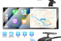 XGODY 11.3" 4K Dash Cam Wireless Carplay Android Auto Car DVR GPS WiFi Navigation Rearview Camera Dashboard Video