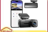 AZDOME Dash Cam M200 1080P Built-in Wifi APP Control Hidden Car Front Camera 150FOV F2.0 Car DVR Recorder 24H Parking Monitor