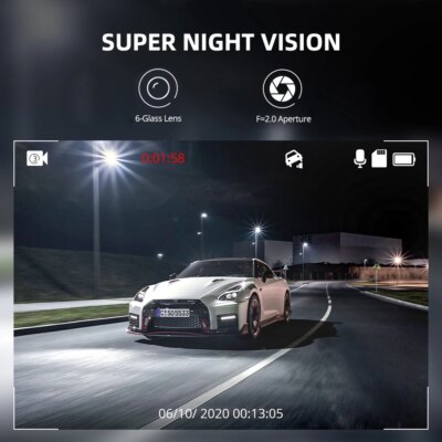 AZDOME Dash Cam M01 Pro 3“ IPS Screen ADAS Car DVR 1080P Auto Recorder 24H Parking G-sensor Support 150° FOV Dual-channel Record - Image 4