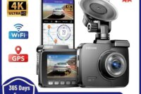AZDOME Dash Cam GS63H 4K HD Dash Car Camera Night Vision WDR Car DVR Built-In GPS Wi-Fi G-Sensor Motion Detection