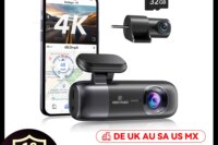 REDTIGER F9 Dash Cam 4K Front and Rear WiFi GPS Car Camera for Parking Mode Car Dvr for Night Vision Car Recorder By App Control