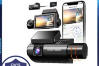 WOLFBOX I07 Dash  Cam 3 Channel Dash Camera for Car Front and Rear 4K Dash Camera with GPS WiFi Car Dvr for 170 FOV WDR