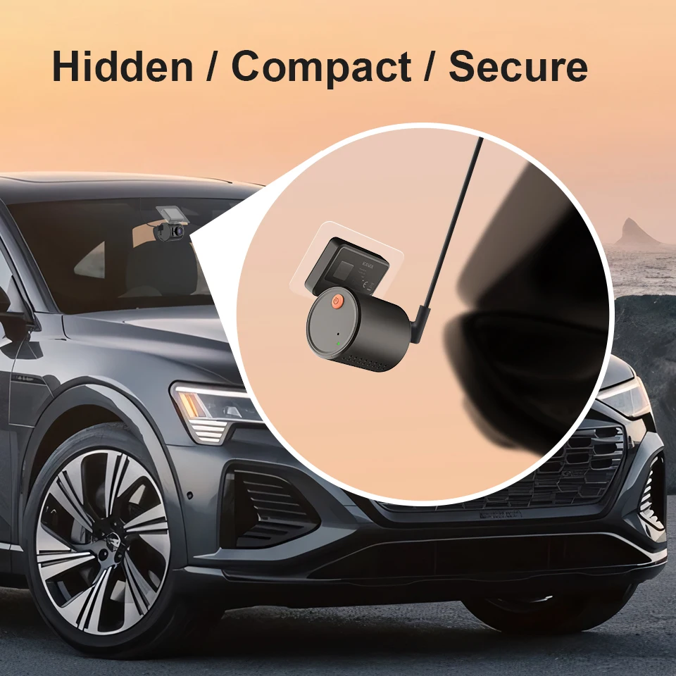 2K Dash Camera For Cars DVR KAWA Dash Cam MINI 3 Video Recorder Emergency Voice Control Night Vision WiFi APP Monitor Dashcam
