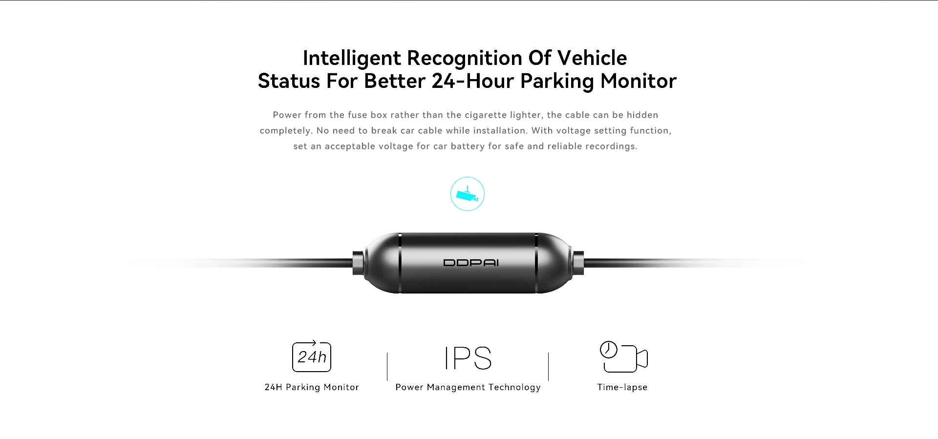 DDPAI Mini5 Z50 Z40 N3 Pro N1 Dual Car DVR Dash Cam Mirror Camera Charging Cable