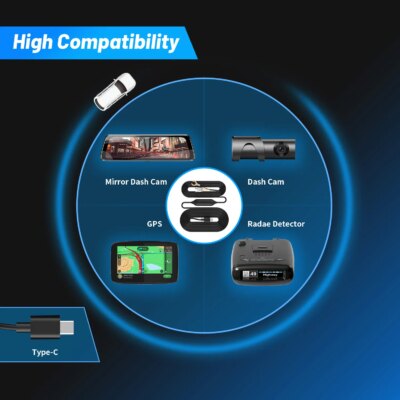 DDPAI Mini5 Z50 Z40 N3 Pro N1 Dual Car DVR Dash Cam Mirror Camera Charging Cable - Image 3