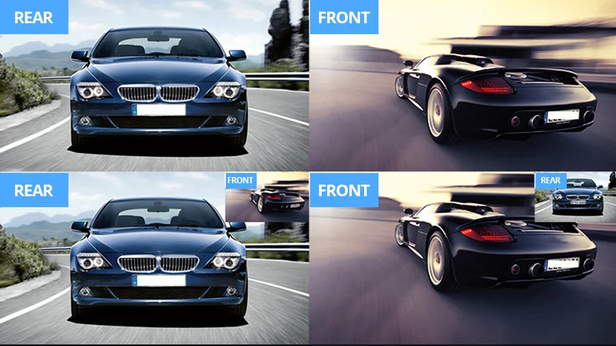 E-ACE Dash Cam 4.3 Inches Car DVR Rearview Mirror Driving Recorder Dual Lens Front and Rear Camera Video Recorder Black Box E-ACE Dash Cam 4.3 Inches Car DVR Rearview Mirror Driving Recorder Dual Lens Front and Rear Camera Video Recorder Black Box