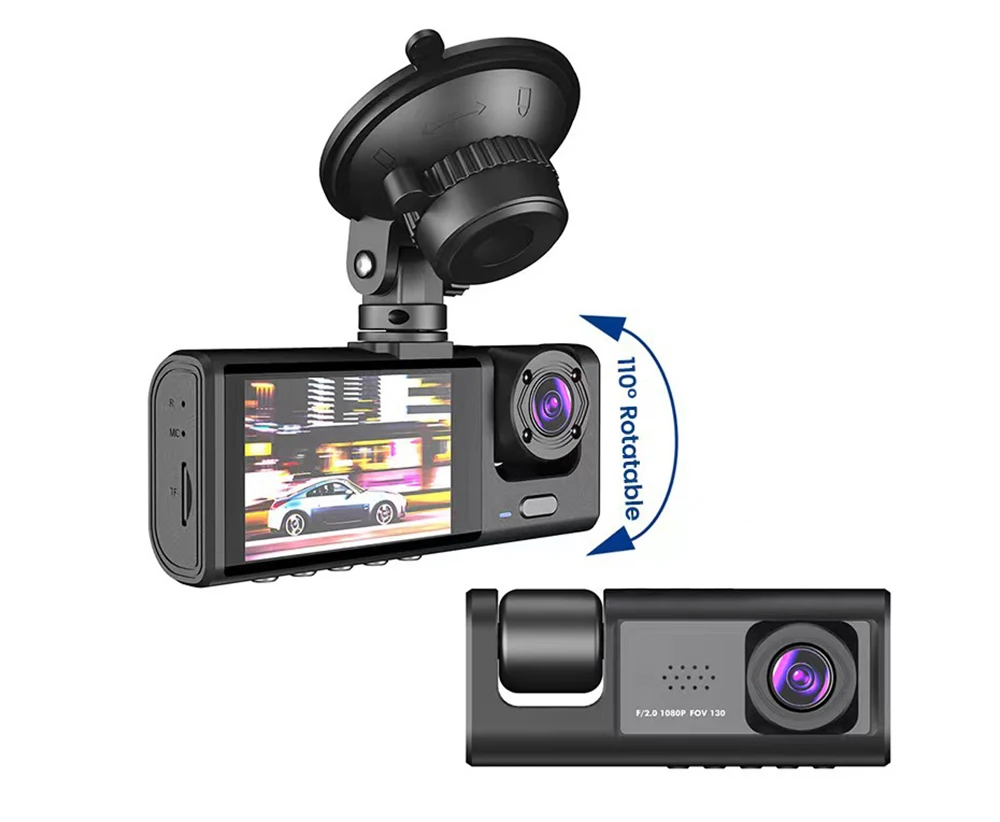 1080P Car Dvr 3 Camra Dash Cam for Cars Camera for Vehicle Recorder Video Front and Rear Camera W/ IR Night Vision Dashcam 1080P Car Dvr 3 Camra Dash Cam for Cars Camera for Vehicle Recorder Video Front and Rear Camera W/ IR Night Vision Dashcam
