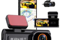 Aprilboy 4K WIFI Dash Cam Mini CAR DVR Front and Rear Dual Lens With 1080P Black Box Room Night Vision Camera Parking Monitor