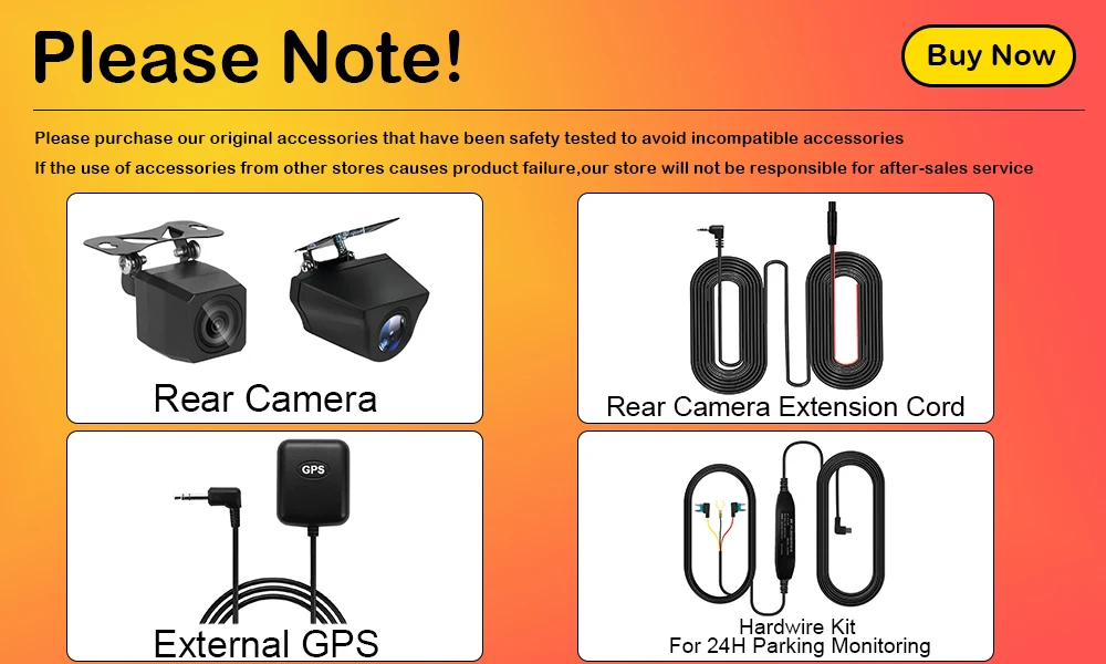 Aprilboy 4K WIFI Dash Cam Mini CAR DVR Front and Rear Dual Lens With 1080P Black Box Room Night Vision Camera Parking Monitor