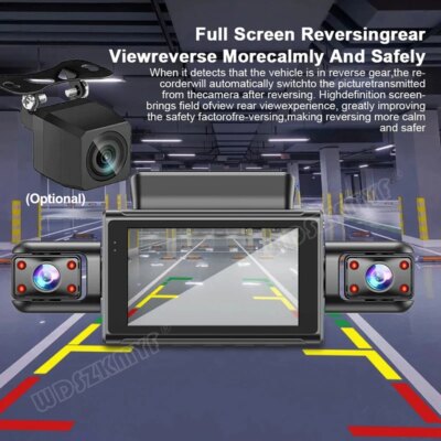 360° Car Dash Cam 4 Channels Video Recorder 1080P Car DVR 24H Parking Monitor Front Right With Rear View Night Vision Black Box - Image 5