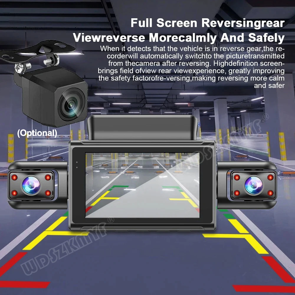 360° Car Dash Cam 4 Channels Video Recorder 1080P Car DVR 24H Parking Monitor Front Right With Rear View Night Vision Black Box 360° Car Dash Cam 4 Channels Video Recorder 1080P Car DVR 24H Parking Monitor Front Right With Rear View Night Vision Black Box