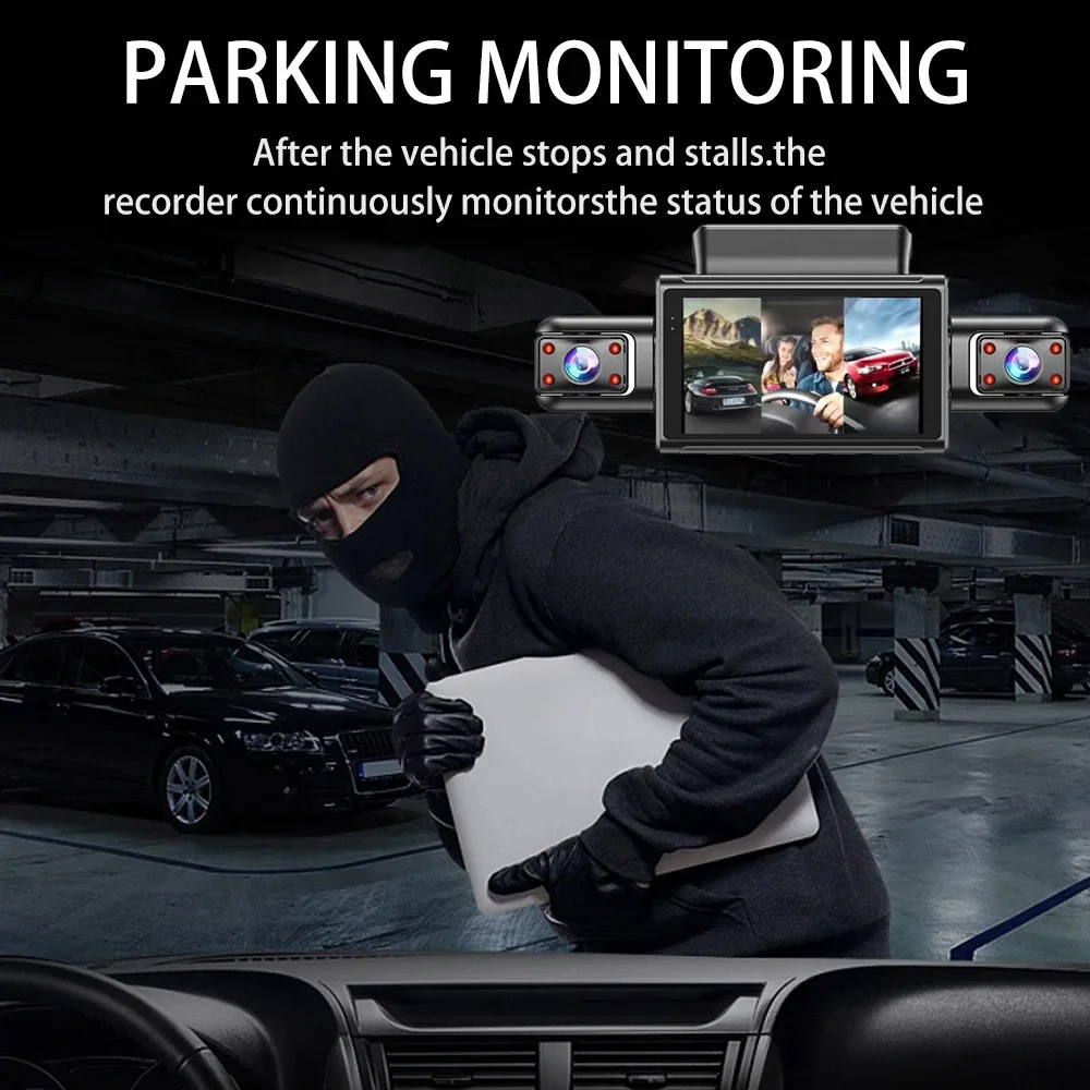 360° Car Dash Cam 4 Channels Video Recorder 1080P Car DVR 24H Parking Monitor Front Right With Rear View Night Vision Black Box 360° Car Dash Cam 4 Channels Video Recorder 1080P Car DVR 24H Parking Monitor Front Right With Rear View Night Vision Black Box