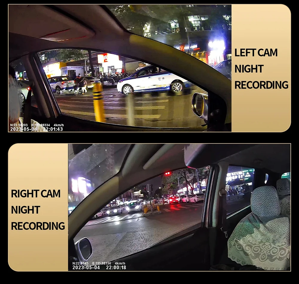 360° Car Dash Cam 4 Channels Video Recorder 1080P Car DVR 24H Parking Monitor Front Right With Rear View Night Vision Black Box 360° Car Dash Cam 4 Channels Video Recorder 1080P Car DVR 24H Parking Monitor Front Right With Rear View Night Vision Black Box