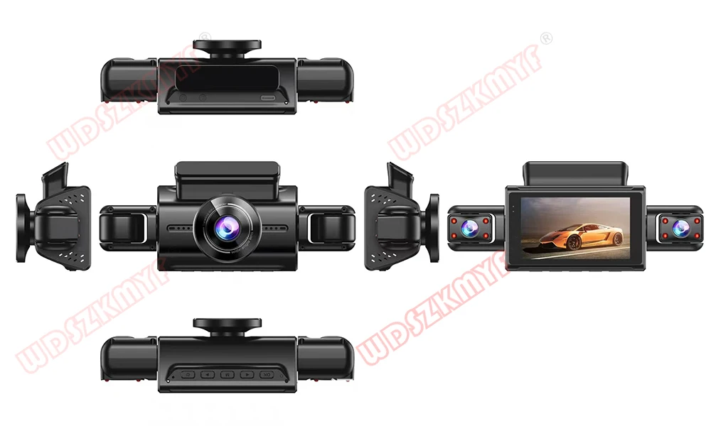 360° Car Dash Cam 4 Channels Video Recorder 1080P Car DVR 24H Parking Monitor Front Right With Rear View Night Vision Black Box 360° Car Dash Cam 4 Channels Video Recorder 1080P Car DVR 24H Parking Monitor Front Right With Rear View Night Vision Black Box