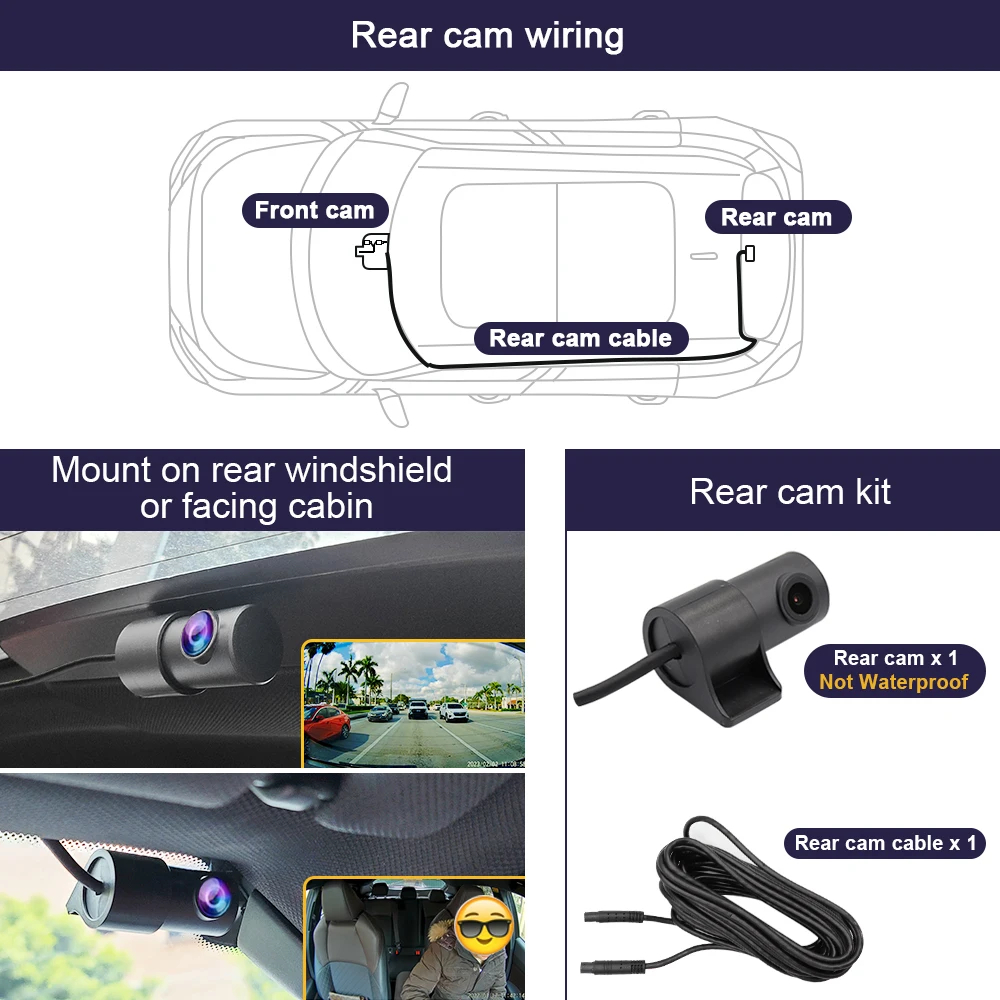 Fitcamx 4K Dash Cam for Volvo & Polestar 2, Compatible with XC60 XC90 XC40 C40 EX30 S90 V90 S60 V60 XC70 EX40 EC40, Night Vision