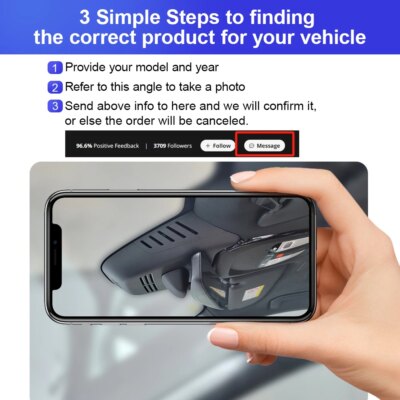 Fitcamx 4K Dash Cam for Volvo & Polestar 2, Compatible with XC60 XC90 XC40 C40 EX30 S90 V90 S60 V60 XC70 EX40 EC40, Night Vision - Image 2