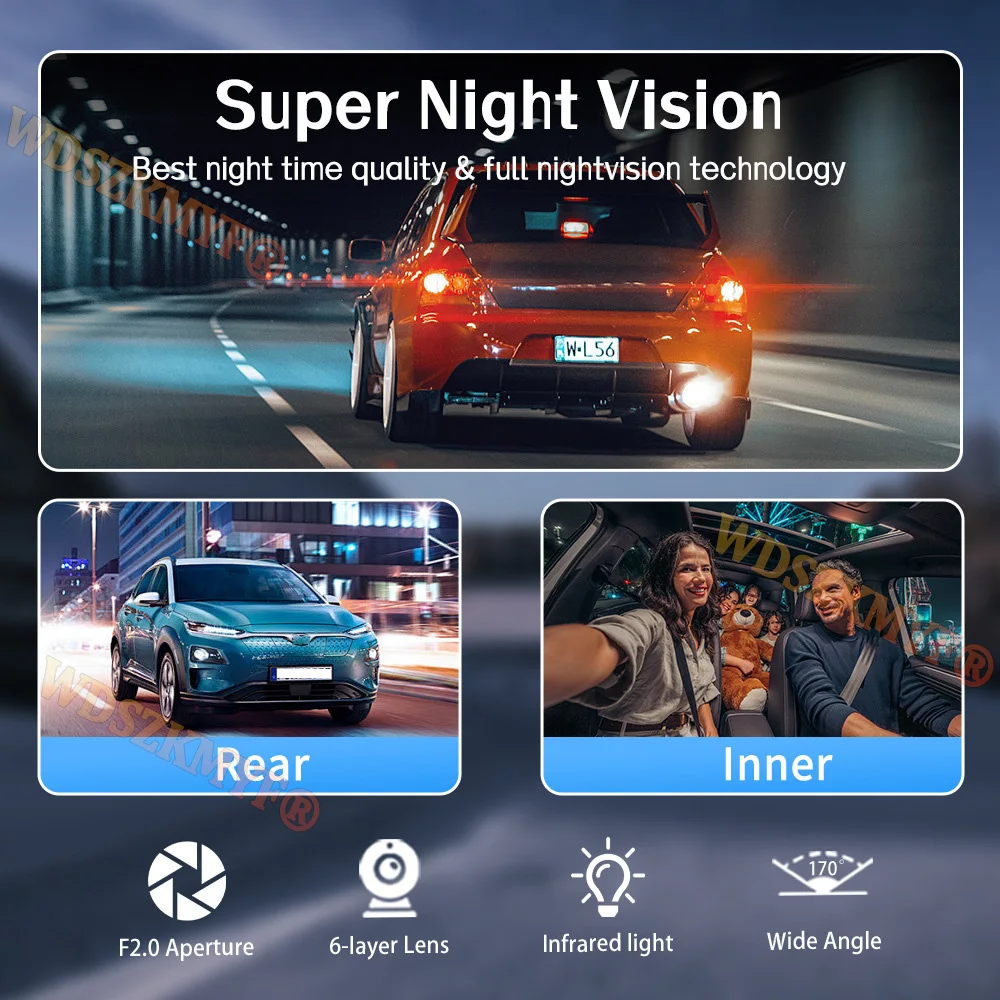 WIFI APP Control Car Dvr 2/3 Channel 1080P Dash Cam for Cars Front and Rear View Recorder Video Car Camera for Car Assecories WIFI APP Control Car Dvr 2/3 Channel 1080P Dash Cam for Cars Front and Rear View Recorder Video Car Camera for Car Assecories