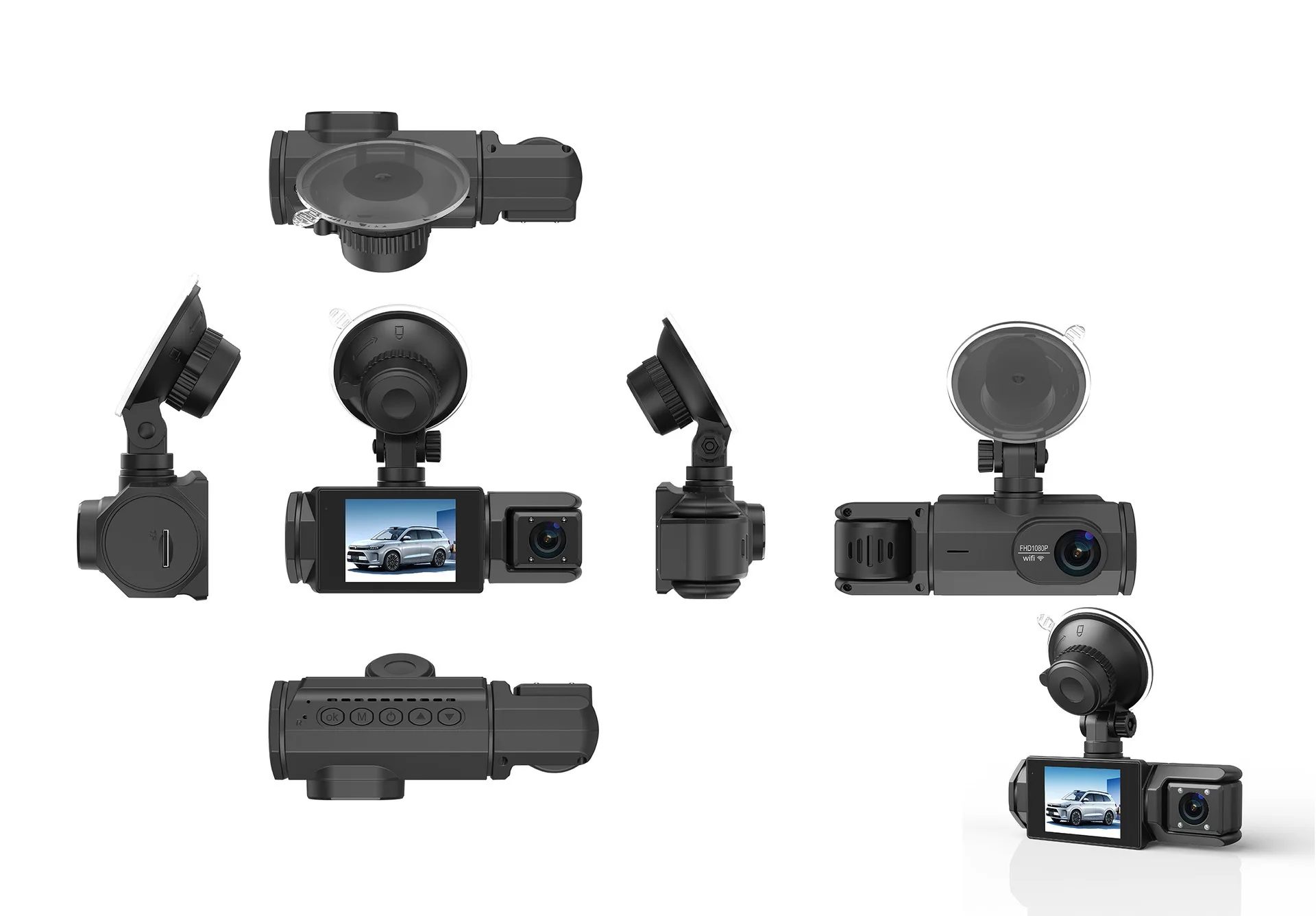 WIFI APP Control Car Dvr 2/3 Channel 1080P Dash Cam for Cars Front and Rear View Recorder Video Car Camera for Car Assecories WIFI APP Control Car Dvr 2/3 Channel 1080P Dash Cam for Cars Front and Rear View Recorder Video Car Camera for Car Assecories