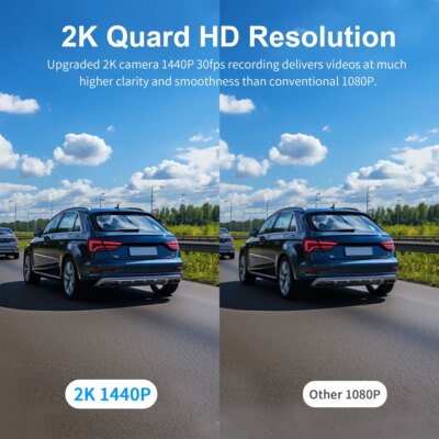 1440P KAWA Car DVR D6 Dash Cam 2K Video Recorder WiFi/App/Voice Control Dash Camera WDR G sensor Night Vision Hidden Dashcam - Image 2