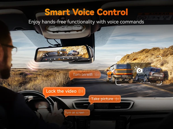 WOLFBOX G850 Front and Rear 4K 5.8Ghz WIFI Voice Control Dash Cam Car Camera WDR 1080P Dash Camera GPS Night Vision 24H Parking WOLFBOX G850 Front and Rear 4K 5.8Ghz WIFI Voice Control Dash Cam Car Camera WDR 1080P Dash Camera GPS Night Vision 24H Parking