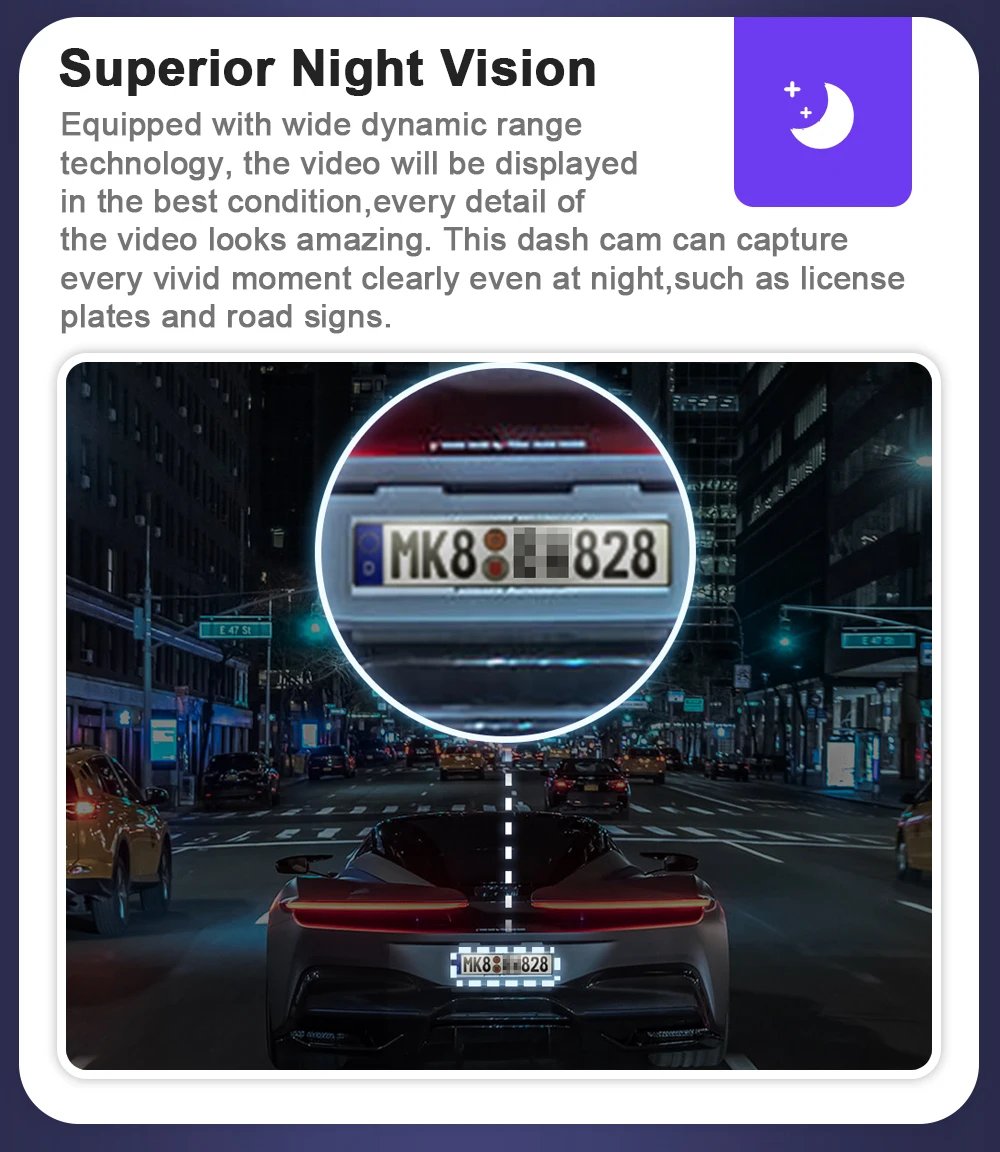Fitcamx 4K Dash Cam for Toyota Corolla Cross L/LE/XLE/SE/GR Sport, Hybrid LE/XLE 2022-2025, OEM Style Car DVR with Night Vision
