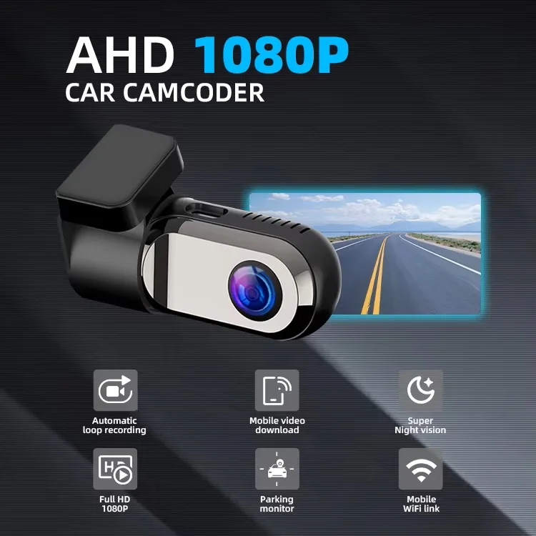 TAVALER Mini HD Car Video Recorder DVR Dash Cam 24 Hours Parking Monitor Car  Driving Record 720P/1080P HD USB/WIFI Dash Camera