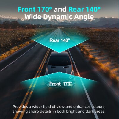 Aprilboy 4K WIFI Dash Cam 2160P Car DVR Front and Rear Dual Lens Auto Car Camera with Night Vision G-Sensor 24H Parking Monitor - Image 4
