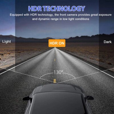 Dash Cam W/ IR Night Vision Loop Recording & 2" IPS Screen 1080P 3 Camera ， DVR recorder, video recorder, Vehicle DVR - Image 5