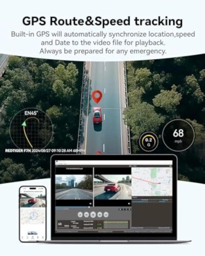 REDTIGER F7N PRO Dash Camera 4K Video Recorder  Built In WiFi GPS FOV 170 Dash Cam With SONY STARVIS 2 SENSOR Night Vision - Image 6