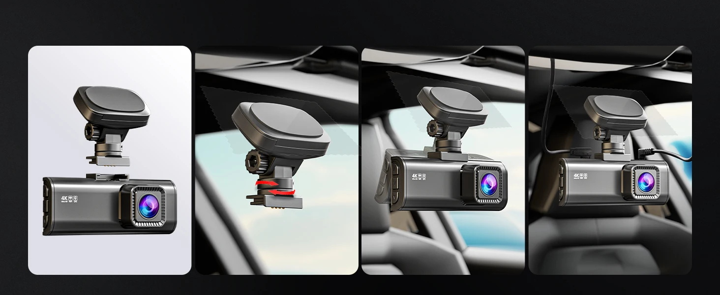 REDTIGER F7N PRO Dash Camera 4K Video Recorder  Built In WiFi GPS FOV 170 Dash Cam With SONY STARVIS 2 SENSOR Night Vision