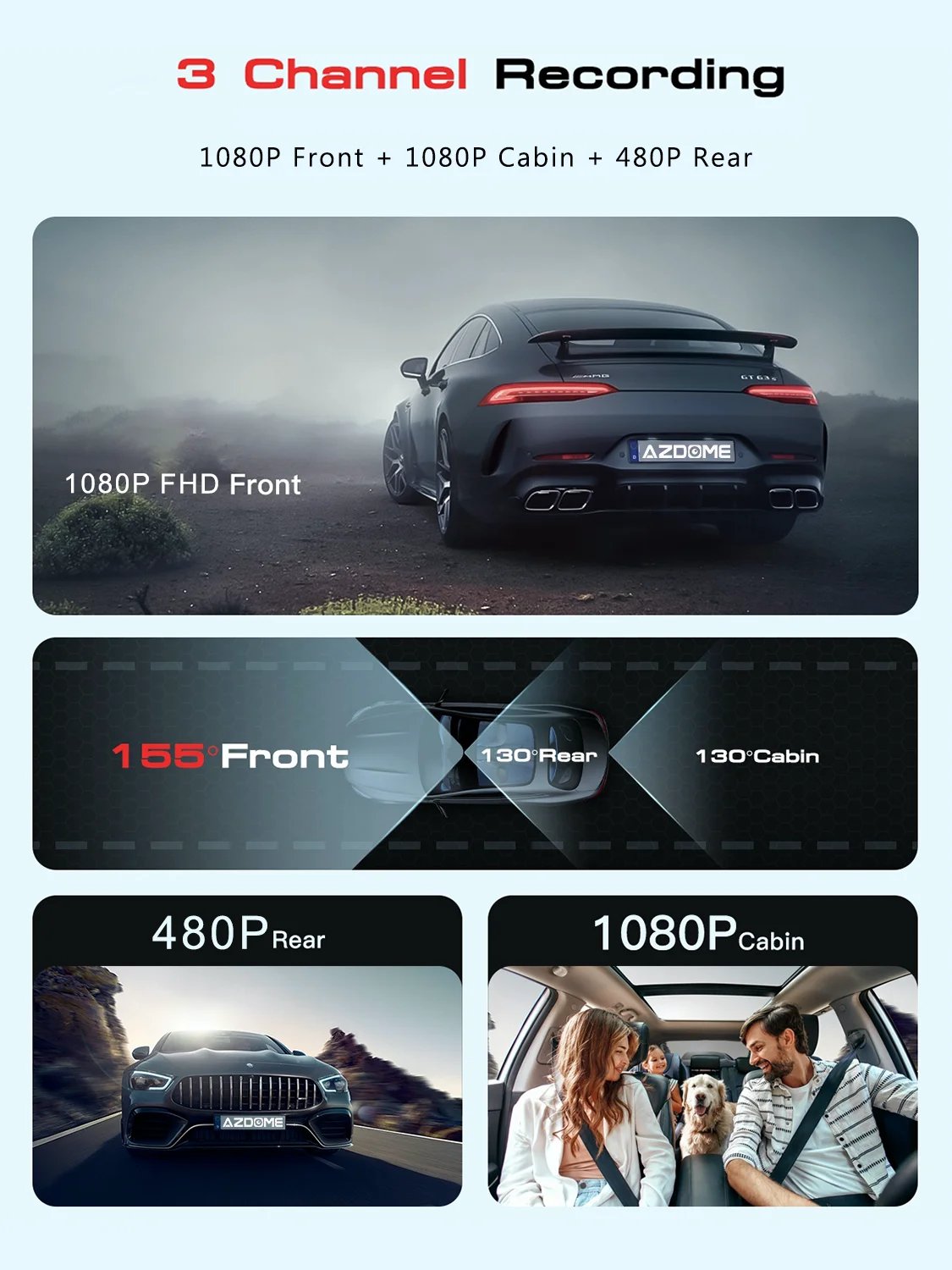 AZDOME Dash Cam V600 2.4