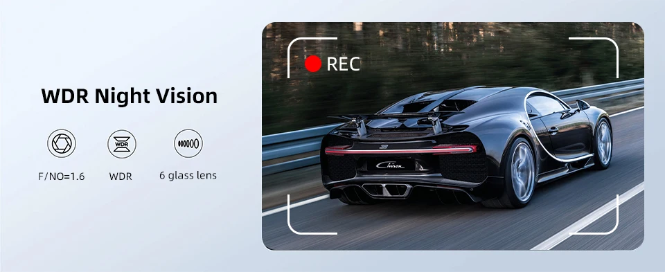 ACCEO Dash Cam WIFI GPS Mini Car DVR Front 4K and Rear 1080P Dual Lens Room Camera Night Vision 24H Parking Monitor Black Box