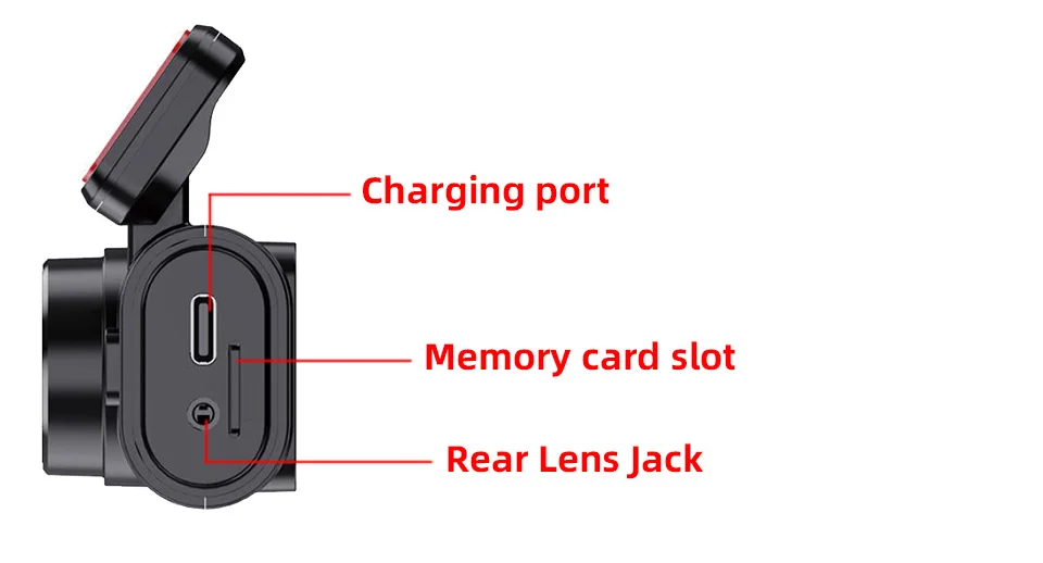 ACCEO Dash Cam WIFI GPS Mini Car DVR Front 4K and Rear 1080P Dual Lens Room Camera Night Vision 24H Parking Monitor Black Box