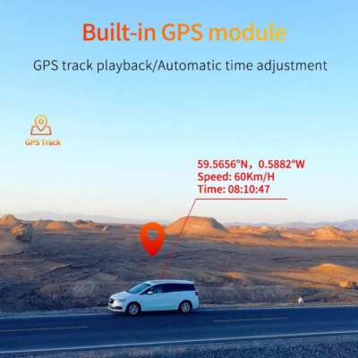 12InchDash Cam 4K 3840*2160P Car Mirror Video Recording Carplay & Android Auto Wireless Connection 5G WiFi GPS Navigation FM AUX - Image 5