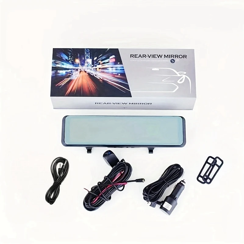 12InchDash Cam 4K 3840*2160P Car Mirror Video Recording Carplay & Android Auto Wireless Connection 5G WiFi GPS Navigation FM AUX