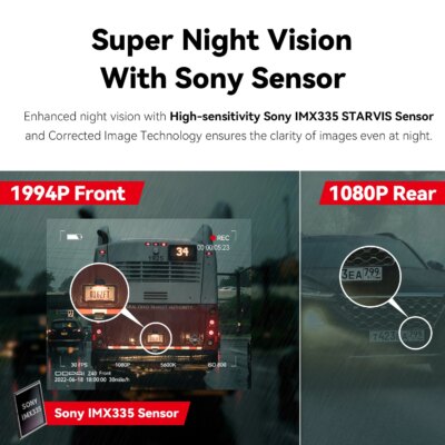 DDPAI Z40 Dash Cam Car Camera Recorder Sony IMX335 1944P HD Video GPS Tracking 360 Rotation Wifi DVR 24H Parking Protector - Image 3