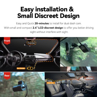 DDPAI Z40 Dash Cam Car Camera Recorder Sony IMX335 1944P HD Video GPS Tracking 360 Rotation Wifi DVR 24H Parking Protector - Image 6
