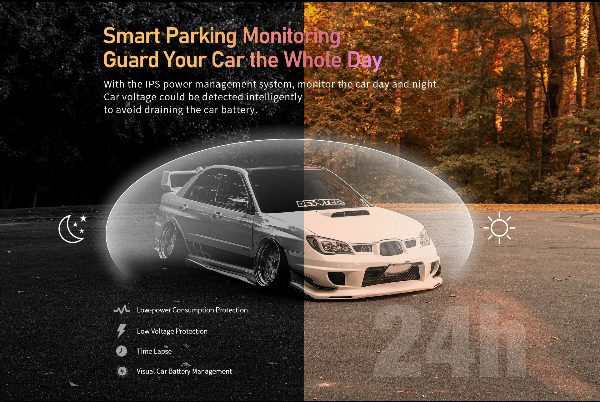 DDPAI Dash Cam Z50 Front and Rear 4K, Cam Car Camera with 2160P Front +1080P Rear, Built-in WiFi GPS, Dual Dash Camera for Cars