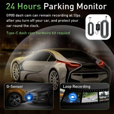 4K WiFi Dual Dash Cam Real 4K Optional rear/ cabin cam Installation 3"IPS NightVision 24H Parking Mode Dashboard Camera Recorder - Image 6