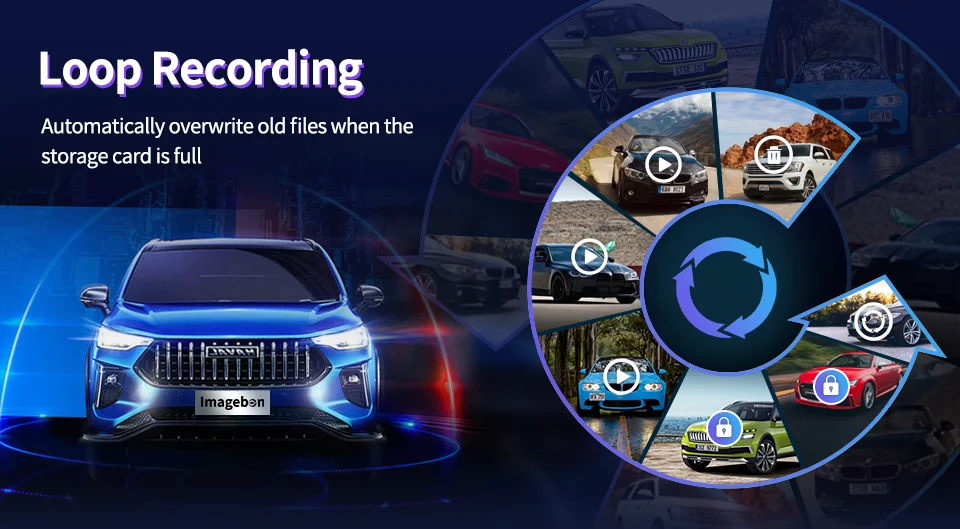 Imagebon H70 Pro 11.4″ 4K ADAS Dash Cam QLED In-Cell Display Wireless CarPlay & Android Auto Dual Recording Night Vision Car DVR