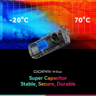 DDPAI Dash Cam  N1 Dual Front & Rear Recording NightVIS 1296P Dash Cam Recorder Car DVR   App Control - Image 5
