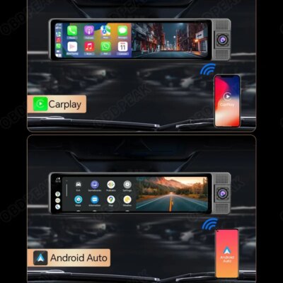 2.5K 11.26 Inch 3 Channel Dash Cam GPS with Wireless Apple Carplay & Android Auto Voice Control Backup Camera IR Night Vision - Image 4