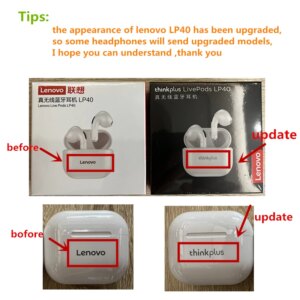 Original Lenovo LP40 wireless headphones TWS Bluetooth Earphones Touch Control Sport Headset Stereo Earbuds For Phone Android - Image 6