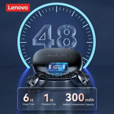 Original Lenovo LP75 TWS Bluetooth V5.3 Headphones Wireless LED Digital Display Earphones Noise Reduction Waterproof Headset New - Image 2