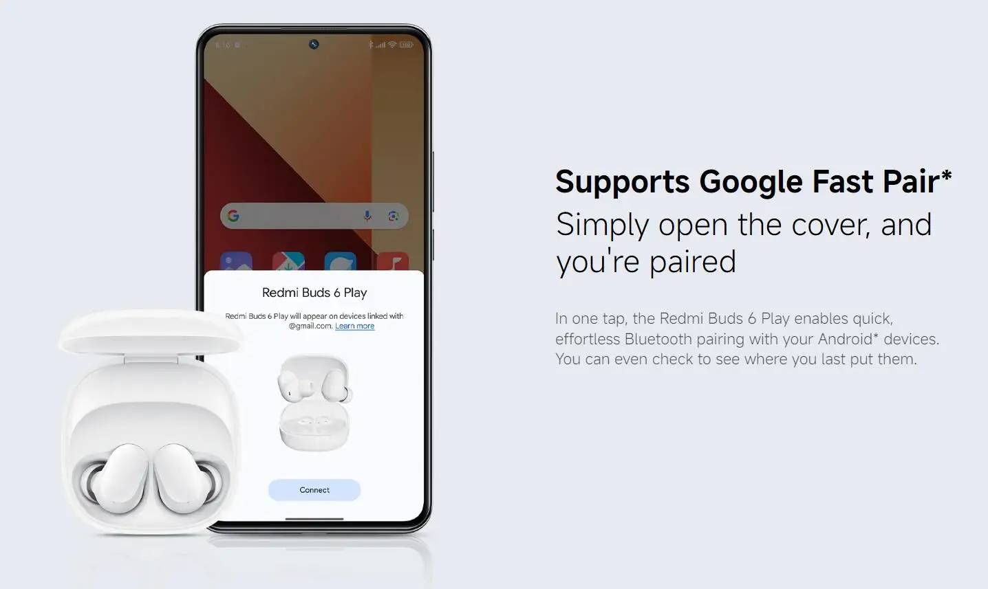 New Xiaomi Redmi Buds 6 Play Wireless Bluetooth Earphone, AI Noise Reduction, BT5.4, Touch Control Wireless Earphone 5 EQ Modes