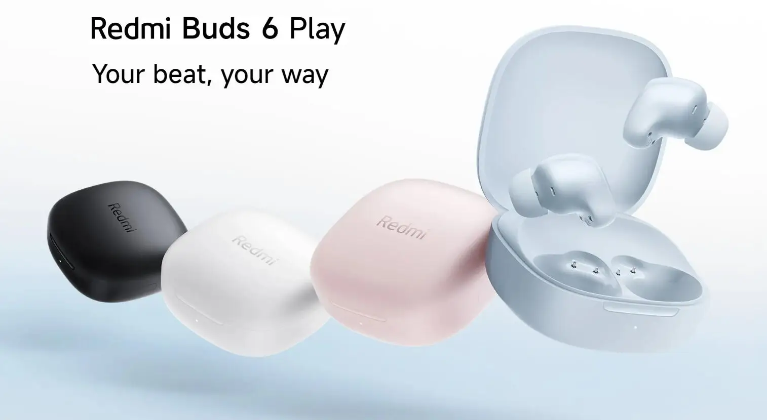 New Xiaomi Redmi Buds 6 Play Wireless Bluetooth Earphone, AI Noise Reduction, BT5.4, Touch Control Wireless Earphone 5 EQ Modes