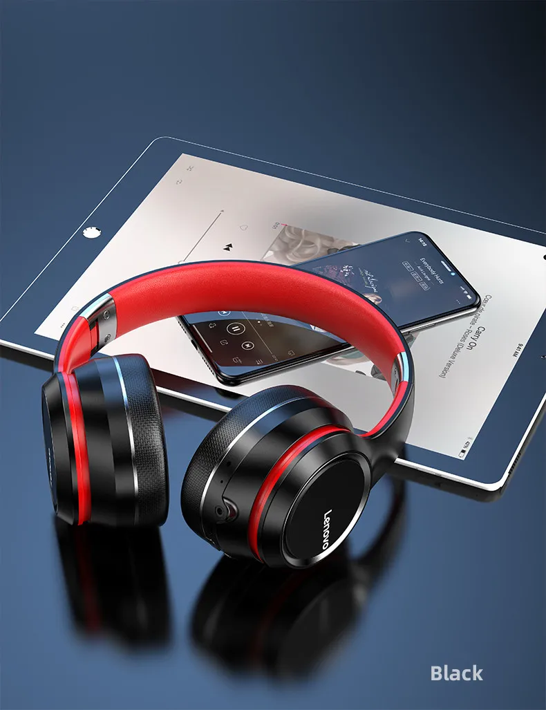 Lenovo HD200 Bluetooth Earphones Over-ear Foldable Computer Wireless Headphones Noise Cancellation HIFI Stereo Gaming Headset Lenovo HD200 Bluetooth Earphones Over-ear Foldable Computer Wireless Headphones Noise Cancellation HIFI Stereo Gaming Headset