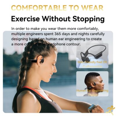 Xiaomi Mijia Bone Conduction Earphones IPX8 Waterproof Headset for Swimming Bluetooth 5.4 Wireless Sport Headphones MP3 32G RAM - Image 5