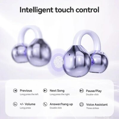 Xiaomi Open Ear Clip Earbuds ENC Wireless Bluetooth5.4 Headphone Noise Cancelling Earphone With Mic For Android iOS - Image 5